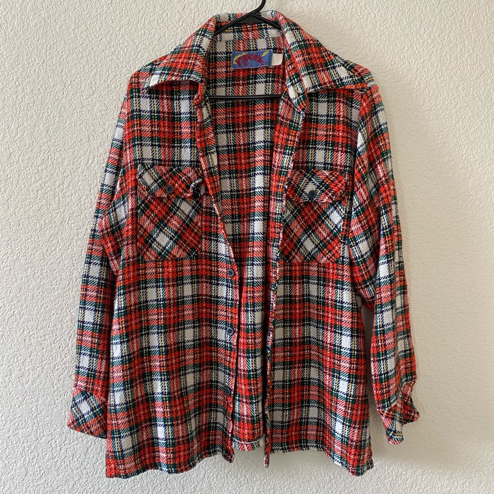 Vintage Wrangler plaid wool jacket